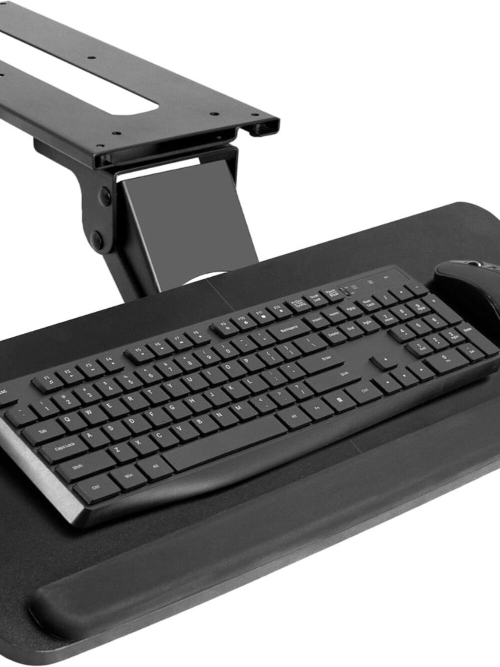 Vivo Adjustable Computer Keyboard & Mouse Platform Tray Ergonomic Under Table